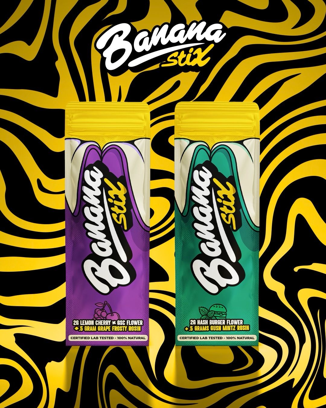 Banana Stix Live Rosin Joints