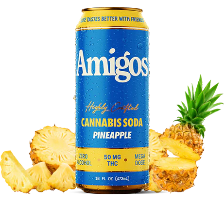 Amigos Pineapple Cannabis Soda